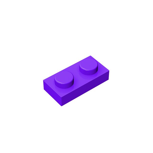 Lot 3023 1x2 Dots Bricks Buildings Blocks Toys For Children Compatible with Assemblage High-tech Gift DIY MOC Purple 10PCS
