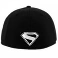 thumbnail image 5 of Superman James Gunn Logo Black and White Colorway New Era 39Thirty Fitted Hat-Small/Medium, 5 of 6