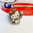 thumbnail image 3 of Clip de nota de Sanrio, clip acrílico de polipropileno, estilo ins, lindo estampado de leopardo, clip de doble cara de Hello Kitty, clip organizador de papel de prueba, 3 of 5