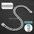 thumbnail image 3 of Dog Chain Collar, Gold Diamond Cuban Chain Dog Collar With Safety Buckle Design 12mm Dog Collar For Pet Dog Cat Jewelry Accessories, 3 of 9