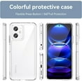 thumbnail image 6 of Case for Xiaomi Redmi Note 12 Phone Case Slim Dropproof [Defend from Drop/Scratch/Slip/Fingerprint] Clear Acrylic Hard Back Soft TPU Bumper Hybrid Phone Cover for Xiaomi Redmi Note 12-Crystal Clear, 6 of 16