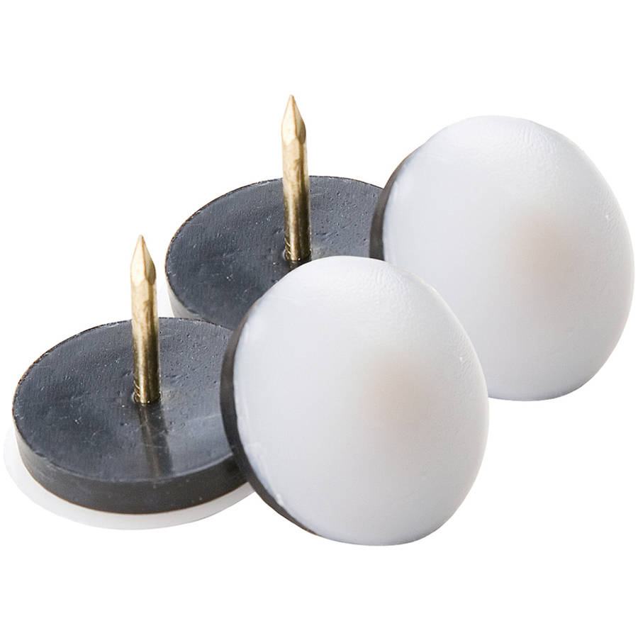 Waxman Consumer Group 4628195N 11/8" White Domed Furniture Glides, 4