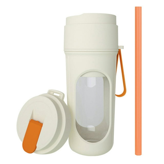 Fabricante Portátil Exprimidor Pequeño Jugo 450 Ml Recargable para Viajar () Naranja
