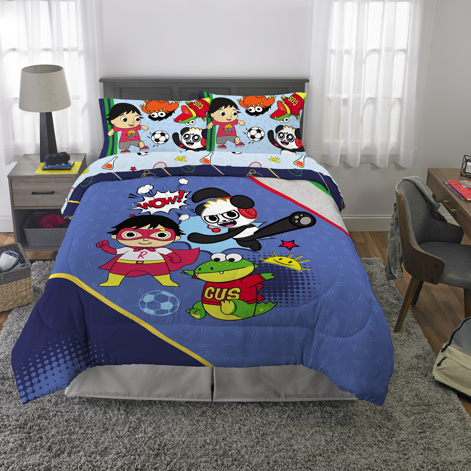 Ryan's World Bed in a Bag, Kids Bedding Set, Ryan's Best