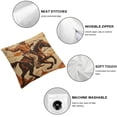 thumbnail image 6 of nygtbtfer Throw Pillow Cover Western Rodeo with Sitting on Rering Horse Decorative Pillow Case American Retro Style Square Pillowcase White, 6 of 7