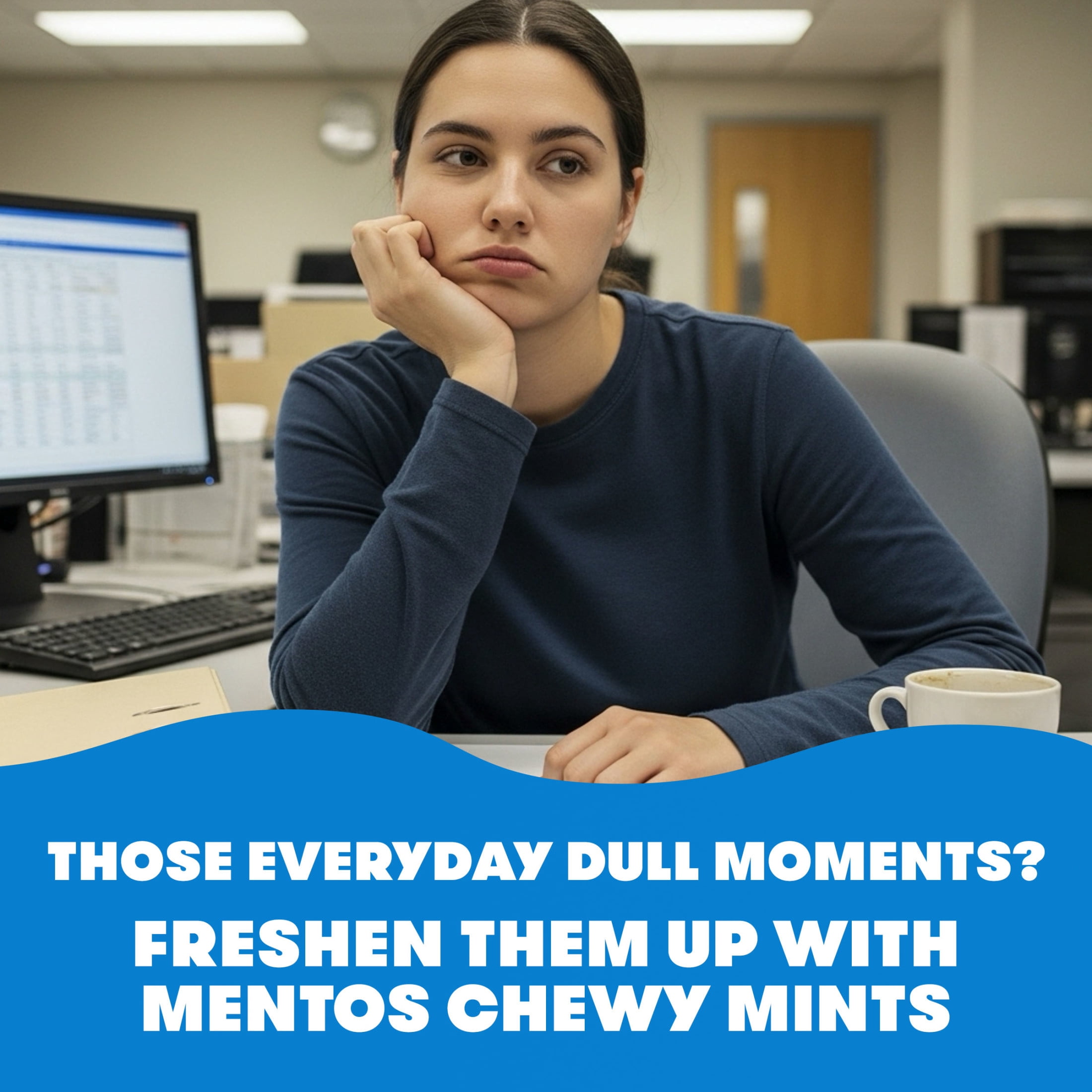 (5 pack) Mentos Peppermint Chewy Mint Candy Roll, 1.32 oz