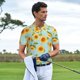 thumbnail image 3 of Fotbe White Polka Dot Sunflower A Camiseta Polo de Golf para Hombre con Estampado – Camisa Deportiva Transpirable con Cuello Abotonado-Large, 3 of 6