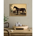 thumbnail image 4 of Drsoum Vintage Canvas Framed Wall Decor Horse Room Art for Bathroom Dining Room Hallway 11x14in Natural Framed, 4 of 6
