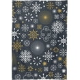 thumbnail image 2 of SKYSONIC Christmas Snowflake Tablecloth Waterproof Washable Polyester Square Table Cover Durable Tablecloth for Kitchen Dining Table Party Decor (54 X 72 Inch), 2 of 7