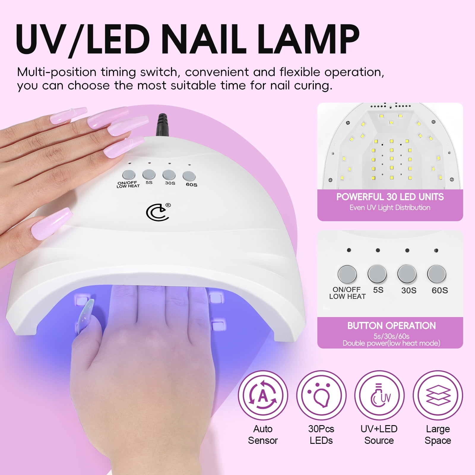 COSCELIA Gel Nail Kit with U V Light Starter Kit 20 Colors Gel Nail Polish Multi-Type Top Base Coat Nail Art Decorations Gel Manicure Nail Kit Gifts for Women