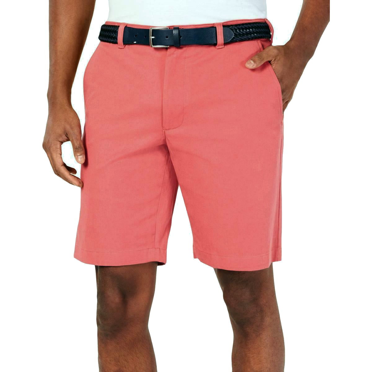 Club Room Mens Embroidered Casual Bermuda Shorts 