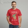 thumbnail image 2 of Men's Star Wars Valentine's Day Yoda One for Me Simple  Graphic Tee Red Heather Large, 2 of 10