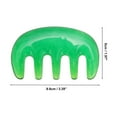thumbnail image 2 of Unique Bargains 1 Pc Five Tooth Head Massage Comb for Home Green Resin, 2 of 5