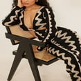 thumbnail image 4 of Women‘s Long Sleeve Solid Color/Pattern Print Long Knit Party Dress, 4 of 9