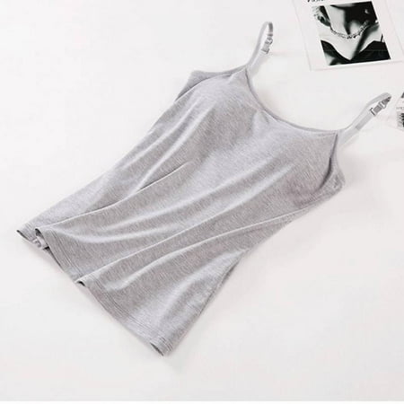 

Women Comfortable Without Underwire With Chest Paded Sports Home Camisole
