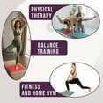 thumbnail image 4 of PRISP Large Foam Balance Pad - High-Density Stability Training Mat for Yoga, Fitness, Home Gym, Physical Therapy and Coordination Exercises; Workout Equipment, Balancing Board Knee Cushion, 4 of 8