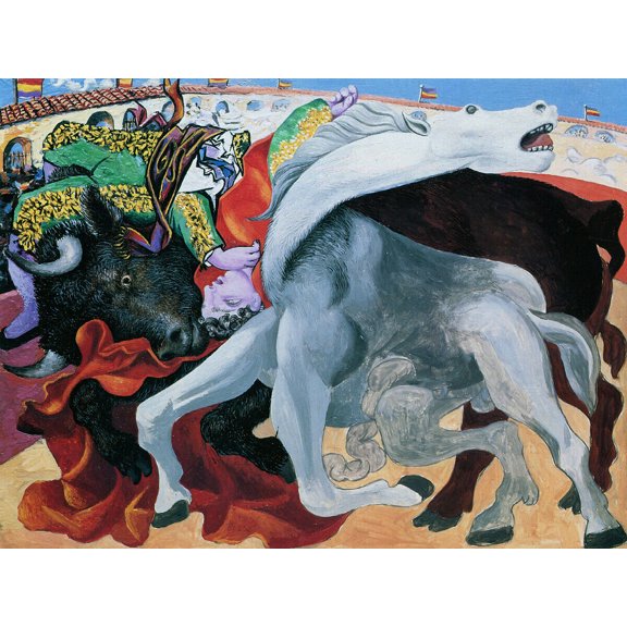 "Death Of A Torreador, Picasso - Canvas or Print Wall Art"