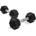 thumbnail image 1 of Set de Mancuernas Hexagonales Centurfit 2 Piezas 15lb 6.8 Kg Kit Pesas Fitness Gym, 1 of 10