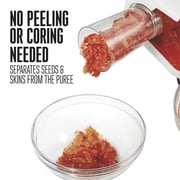 Weston Metal Tomato Press and Sauce Maker, Metal Tomato Strainer with 1 Gallon Hopper