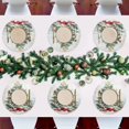 thumbnail image 7 of Ryvnso Christmas Tree Snow Winter Round Plate Mats Dining Table Placemat Set of 4 for Holiday Decoration, 7 of 7