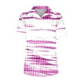 thumbnail image 4 of Owordtank Womens Casual Button Down Shirts Plus Size Floral Printed Short Sleeve Loose Fitted Blouse, 4 of 5