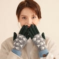 thumbnail image 4 of Guantes de invierno para hombre y mujer con pantalla táctil, guantes de punto cálidos para mensajes de texto, 4 of 5