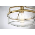 thumbnail image 6 of Trade Winds Gardner Semi-Flush Mount Ceiling Light in Warm Brass, 6 of 6
