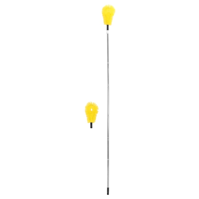 WHAMVOX 1Jgo Cepillo Telescópico Para Limpiar Y Fachadas Con Mango Flexible En Color Amarillo