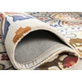 thumbnail image 6 of SAFAVIEH Bella Meriel Floral Paisley Wool Area Rug, Ivory/Blue, 2' x 3', 6 of 9