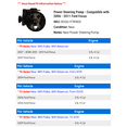 thumbnail image 2 of Power Steering Pump - Compatible with 2006 - 2011 Ford Focus 2007 2008 2009 2010, 2 of 2