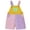 Yellow, variant on Edvintorg Girls Jumpsuit Rompers Bib Overalls Color Block Adjustable Suspender Shorts Jeans Overalls Shortalls with Pockets 6M-4Y