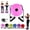 Pink, variant on Waist Twister Sculptor Machine with Exercise Arm Bands, Ab Twist Disc Board with Massage Base, Adjustable Twisting Fitness Tool for r Arms, Hips and Thighs