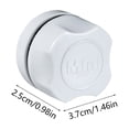 thumbnail image 3 of ZZkhGO Mini Magnetic Fish Tank Brush, Strong Magnet Glass Cleaning Tool with No Dead Angle, 2-in-1 Scraper Pad for Aquarium Desktop Rimless Tank, White, 3 of 6