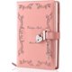 thumbnail image 1 of Diario con candado y llave para niñas Espesar 360 páginas Cuero en forma de corazón Bloqueo Diario Lindo Bloqueado Diarios secretos Cuaderno para mujeres Adultos A5 (rosa, 1 of 4