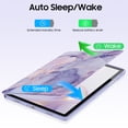 thumbnail image 5 of Fintie 360 Degree Rotating Case for Samsung Galaxy Tab A11+ Plus 11 Inch 2025/ A9+ Plus 2023, Swiveling Protective Stand Clear Back Cover, Auto Wake/Sleep, Lilac Marble, 5 of 10