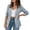 Gray, variant on 3/4 Sleeve Blazers for Women Fall Lightweight Solid Color Open Front Suit Jackets
