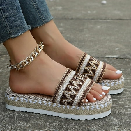 

amlbb Summer Sandals for Women 2023 Wedge Wedge Heel Button Strap Open Toe Mules High Heel Shoes Sandals on Clearance