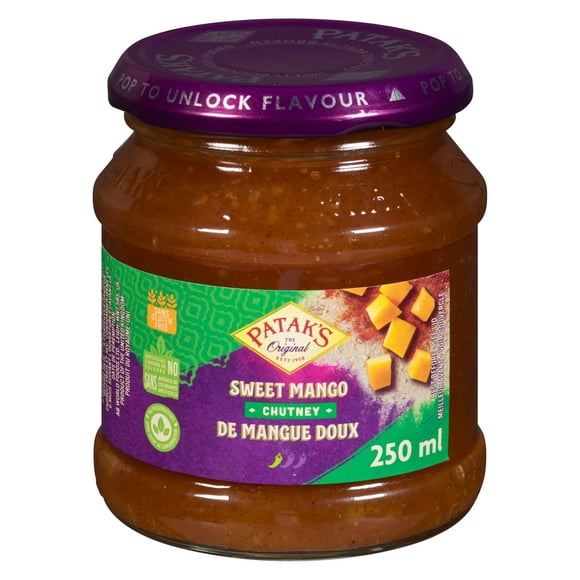 Chutney doux à la mangue de Pataks 250 ml