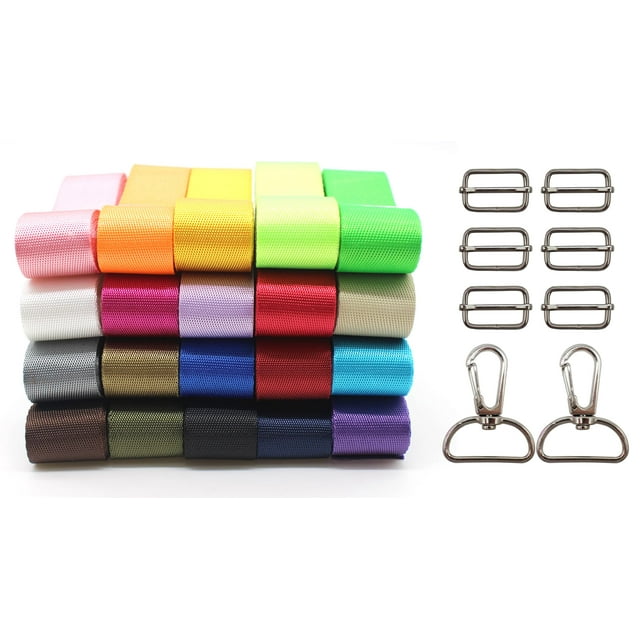 Cintas de Nylon Resistente ZHFMILY de 25 mm de Colores, 40 m
