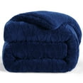 thumbnail image 3 of Aisbo Sherpa Winter Comforter, Reversible Flannel Blanket, 3D Jacquard Design, Warm & Cozy, Full Size, 3 of 6