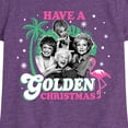 thumbnail image 3 of Golden Girls - Have A Golden Christmas - Toddler And Youth Girls Short Sleeve Graphic T-Shirt, 3 of 5