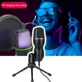 thumbnail image 5 of WINDLAND LED Lighting Condenser Mic USB Connection for PC and Laptop Use with Tripod, 5 of 6