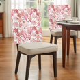 thumbnail image 4 of Ocean Red Corals Chair Covers Set of 1 Summer Nautical Watercolor Sea Starfish Fish Chair Back Covers Stretch Removable Washable Slipcovers Protector for Dining Room Kitchen Party Decor, 4 of 9