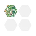 thumbnail image 2 of Kll Hexagon Drink Coasters Set Of 4,Pu Leather Absorbent Coasters Set Decorative Coffee Cup Coasters Housewarming Gift For Home Decor-Cactus 3, 2 of 9