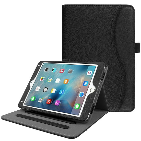 Fintie iPad mini 4 Case with Pocket - Multi-Angle Viewing Cover with Corner Protection, Black