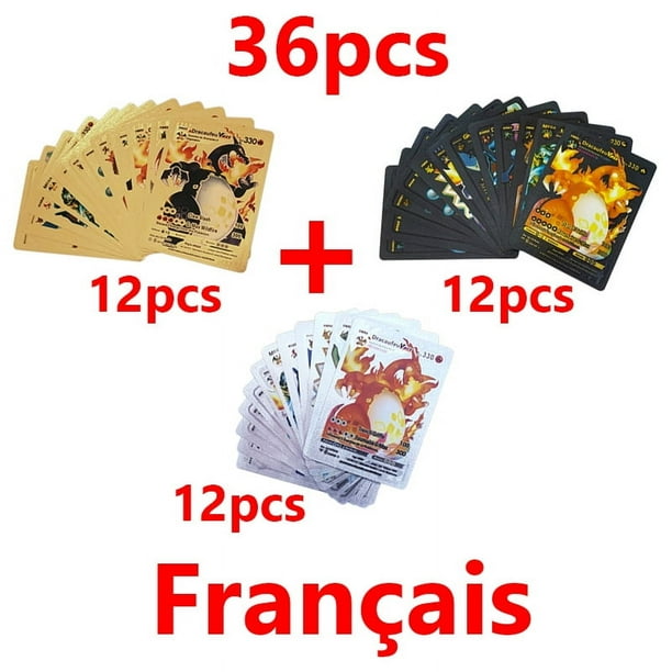 Cartas de Pokémon arcoíris, colección de cartas Vmax GX, doradas y plateadas, entrenador de batalla, español, inglés, francés, juguetes para niños, regalos de navidad