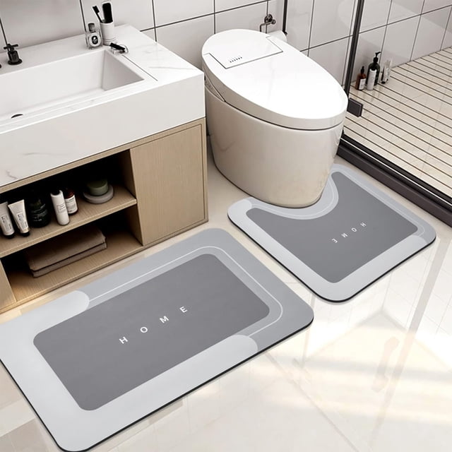 Ganfancp Alfombrilla Baño Absorbente Agua Antideslizante Alfombrilla Aseo Salón Dormitorio Cocina Puerta Alfombrilla Dos Juegos de Alfombrillas Rebajas Flash Deals 2X Alfombrilla Antideslizante para