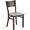 Natural Wood Seat/Black Metal Frame, variant on Flash Furniture HERCULES Series Black Grid Back Metal Restaurant Chair - Walnut Wood Seat