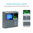 thumbnail image 4 of Mini Portable Fingerprint Time Attendance Absence Machine 1000 Users RFID Access Control Office Fingerprint/Card/Password Unlock, 4 of 7