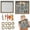 Z-Beige, variant on DIY Mini Museum Silhouette Box, Mini Museum Kit with 8 Mini Picture Frames and 8 Mini People Figurines, Mini Museum Display for Home Decor, Celebrate Your Unique Memories in Style, 9.8", Black